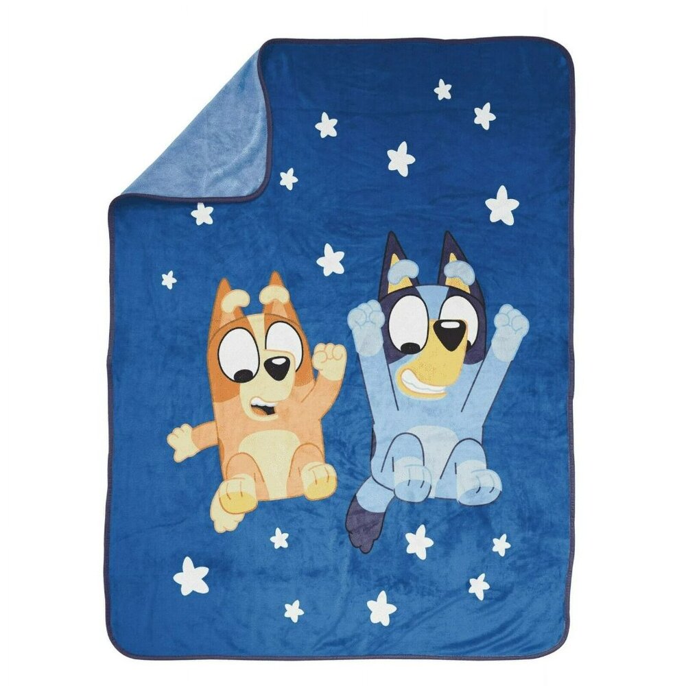 Bluey & Bingo Stars Throw Blanket 46" x 60" 2024